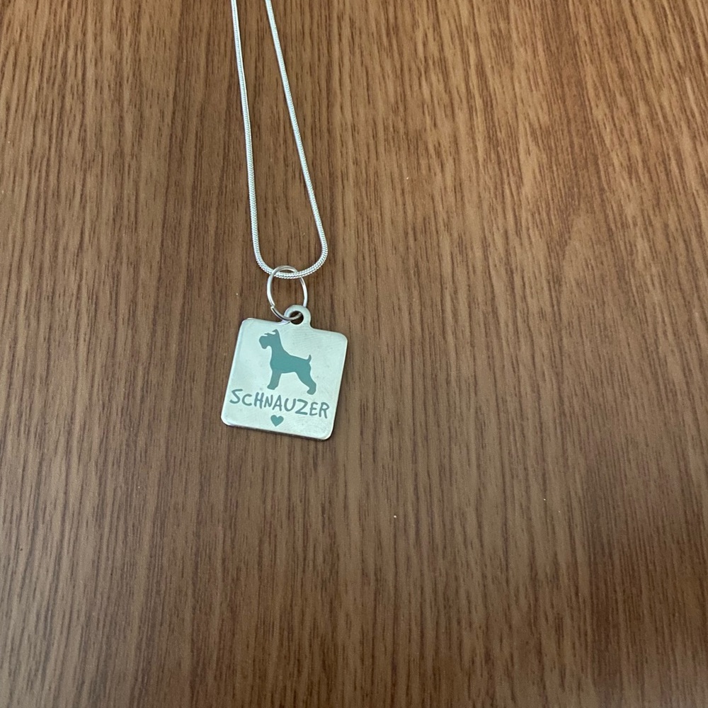 Schnauzer charm necklace